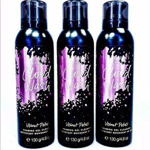 NWT 3 PC Victorias Secret Velvet Petals Cloud Wash